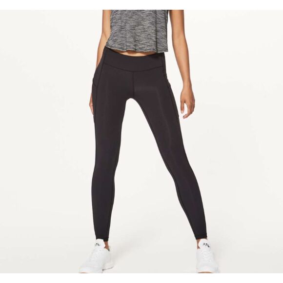 Women Lululemon Speed Up Tight *Full-On Luxtreme 28" with Pockets Black Size 4 - Picture 1 of 10